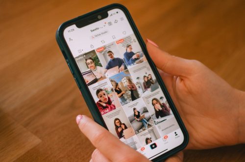 Someone is scrolling through a tiktok feed